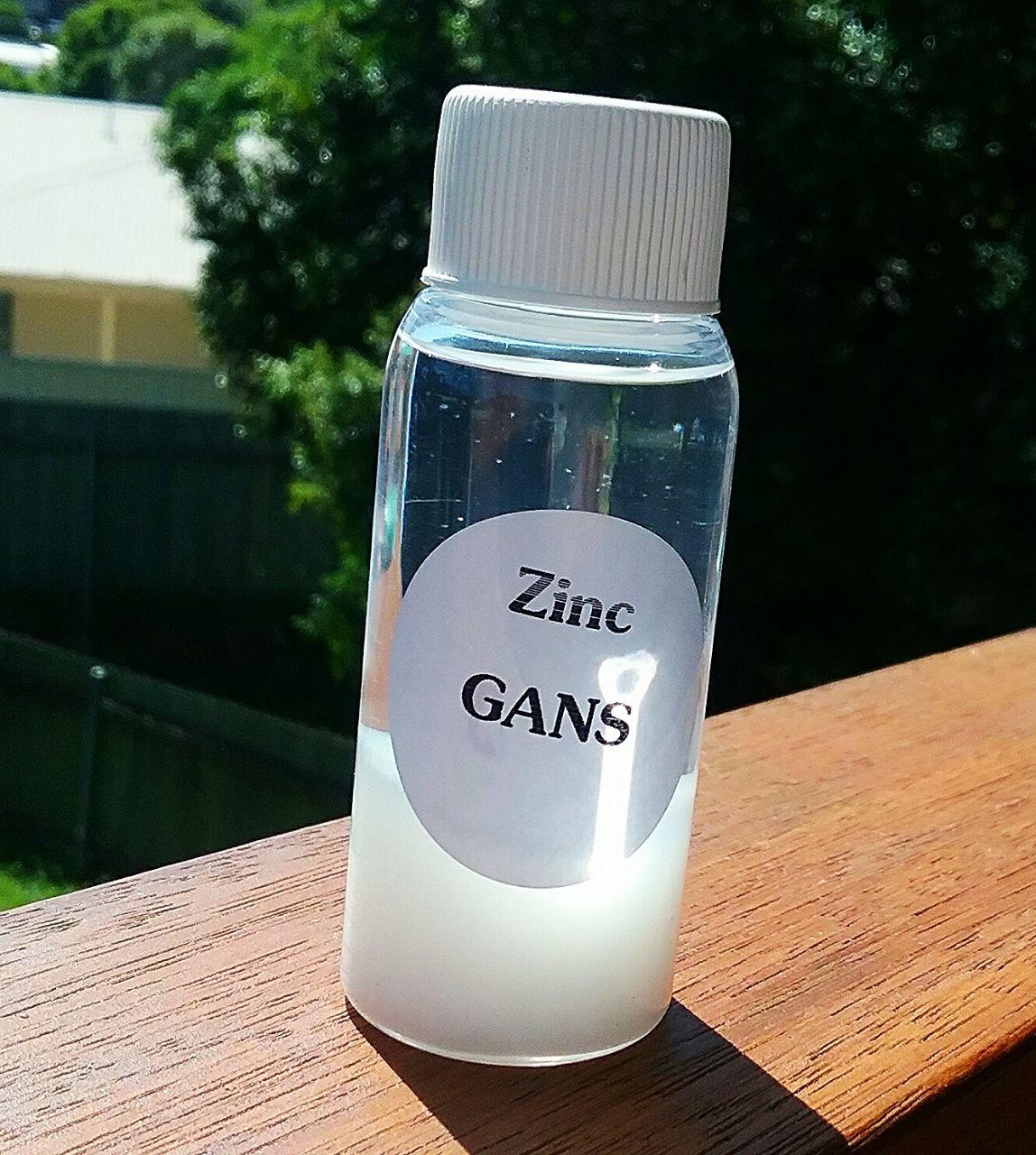Zinc Oxide GaNS  –  Approx 20ml when settled